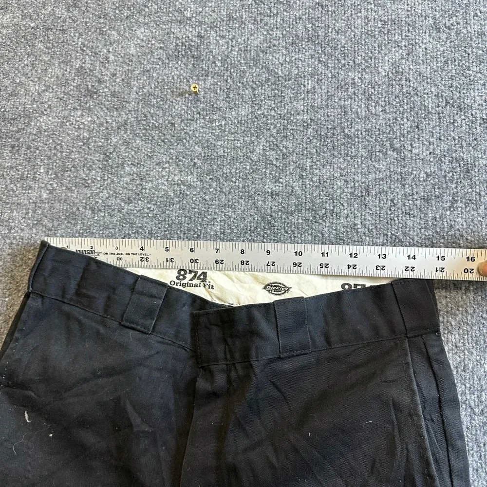 Dickies Work Pants Mens Size 32x30 Black 874 Fit Straight Leg Twill Fair